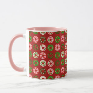 Christmas Doughnut Holiday Treat Pattern Mug