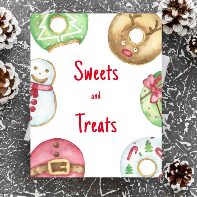 Christmas doughnuts baby shower Sweets and treats Poster (Creator Uploaded)