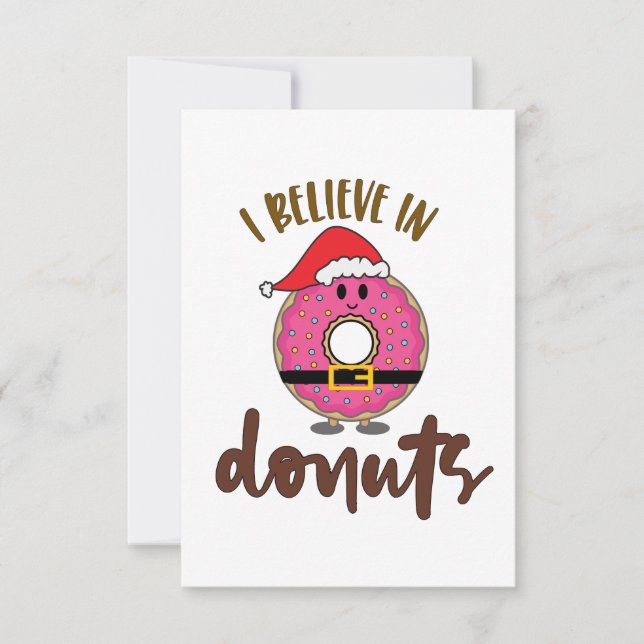 Christmas Doughnuts Christmas Card (Front)