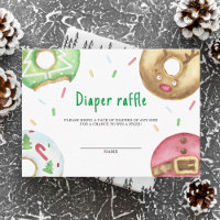 Christmas doughnuts cookies - diaper raffle