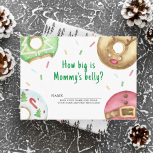 Christmas doughnuts How big is mummy's belly Enclosure Card