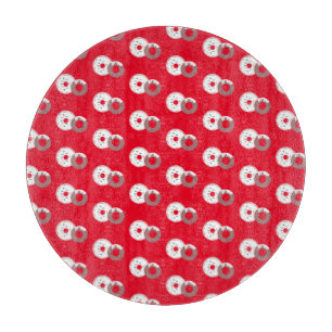 Christmas Doughnuts Sprinkles Bakery    Cutting Board