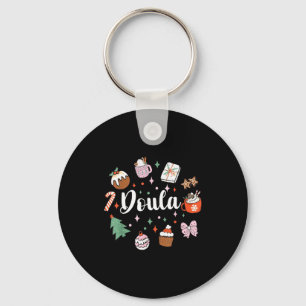 Christmas Doula Midwife Birth Worker Stpartum Xmas Key Ring