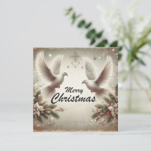 Christmas Doves Holiday Card