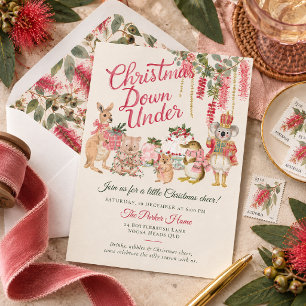 Christmas Down Under Aussie Holiday Party Invitation