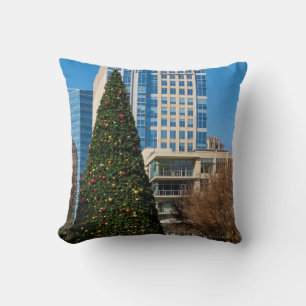Christmas Downtown Dallas Cushion