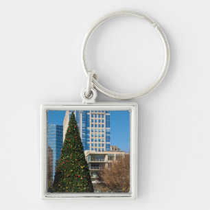 Christmas Downtown Dallas Key Ring