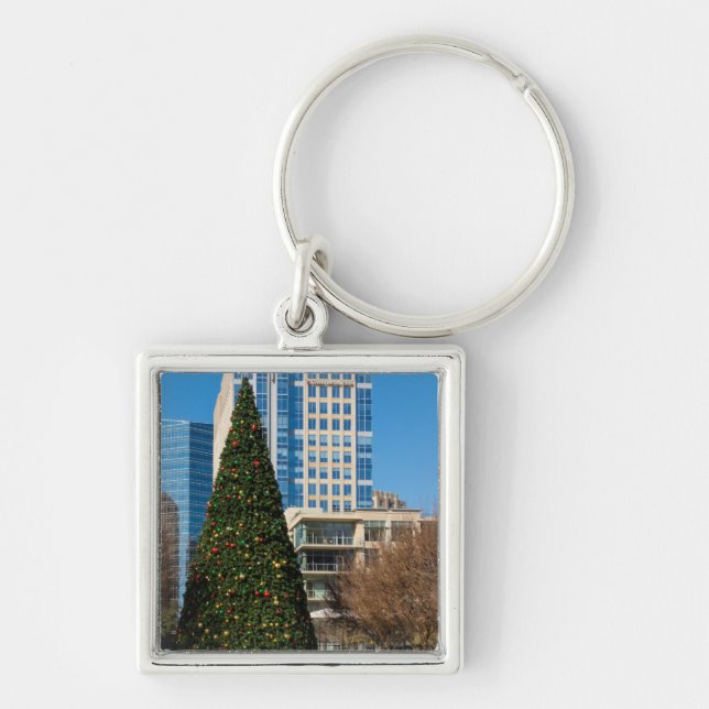 Christmas Downtown Dallas Key Ring (Front)