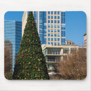 Christmas Downtown Dallas Mouse Mat