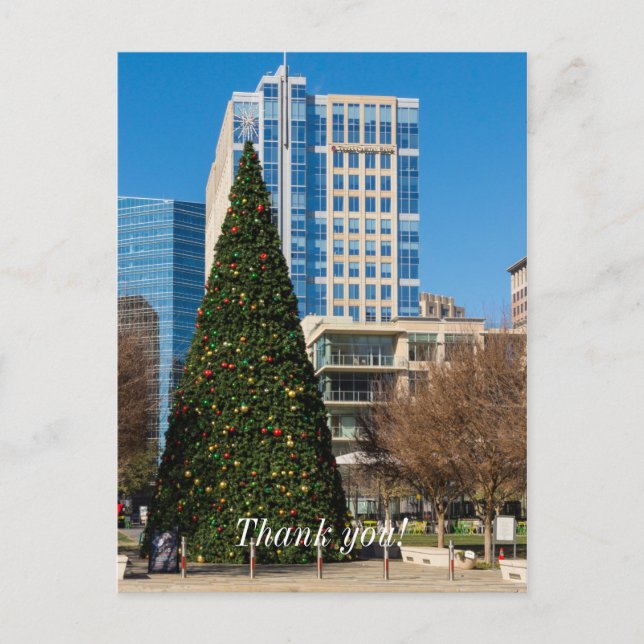 Christmas Downtown Dallas Postcard (Front)