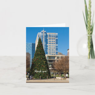 Christmas Downtown Dallas Thank You Card