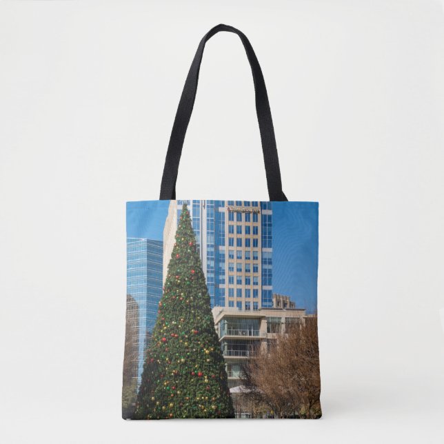 Christmas Downtown Dallas Tote Bag (Front)