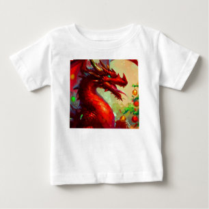 Christmas Dragon 1 Baby T-Shirt