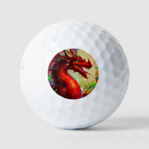 Christmas Dragon (1) Golf Balls