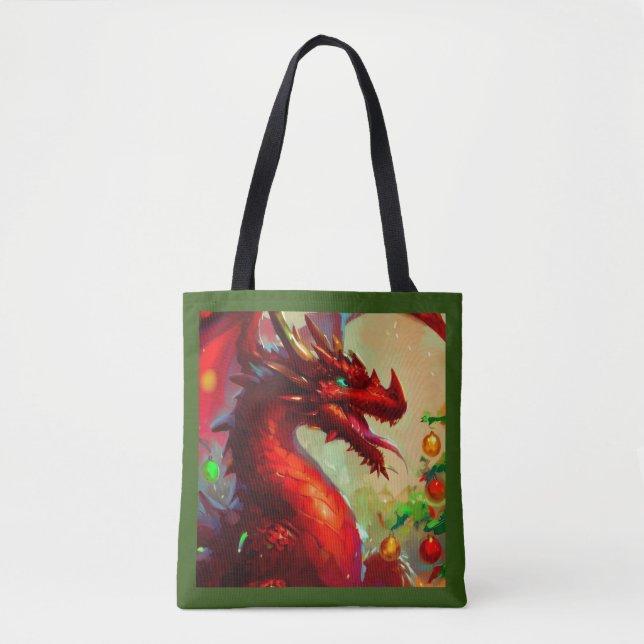 Christmas Dragon 1 Tote Bag (Front)