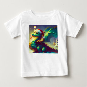 Christmas Dragon 3 Baby T-Shirt