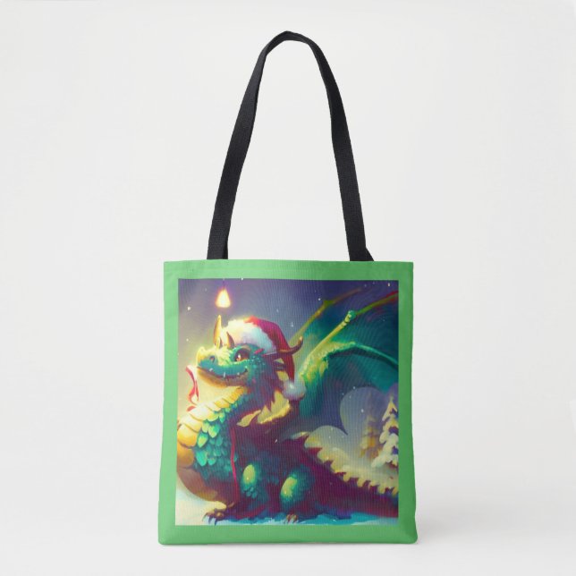 Christmas Dragon 3 Tote Bag (Front)