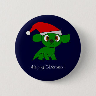 Christmas Dragon Button
