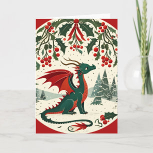 Christmas Dragon Card