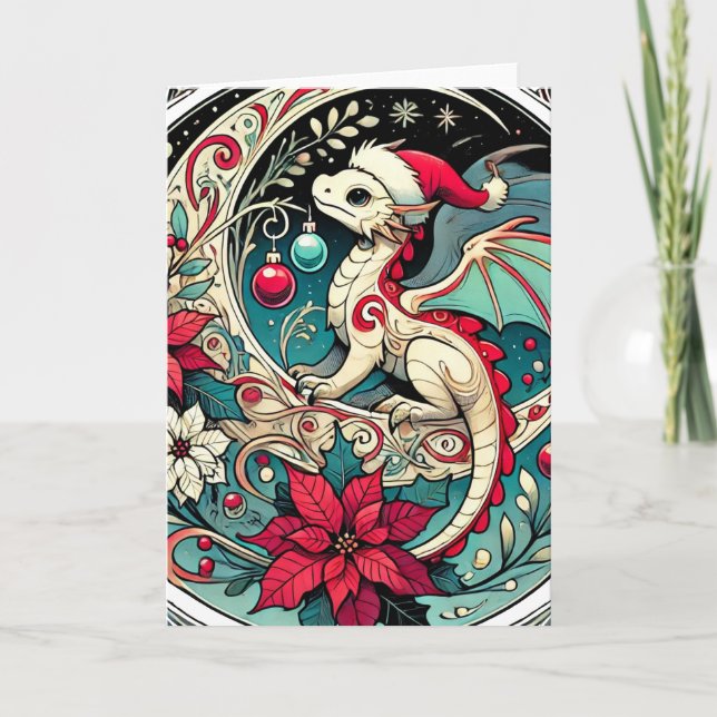 Christmas Dragon                                   Card (Front)