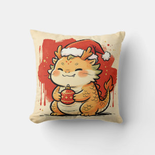 Christmas Dragon Chinese Zodiac Cushion