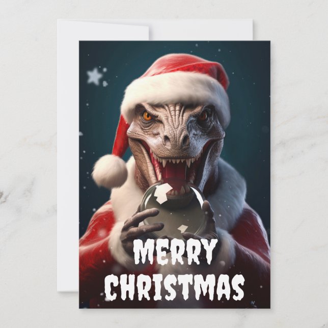 Christmas Dragon Holiday Card (Front)