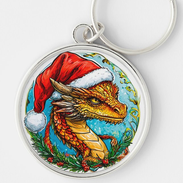 Christmas dragon key ring (Front)