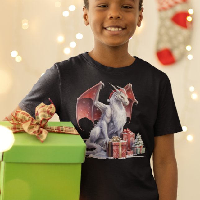 Christmas Dragon Mythical Santa T-Shirt (Creator Uploaded)