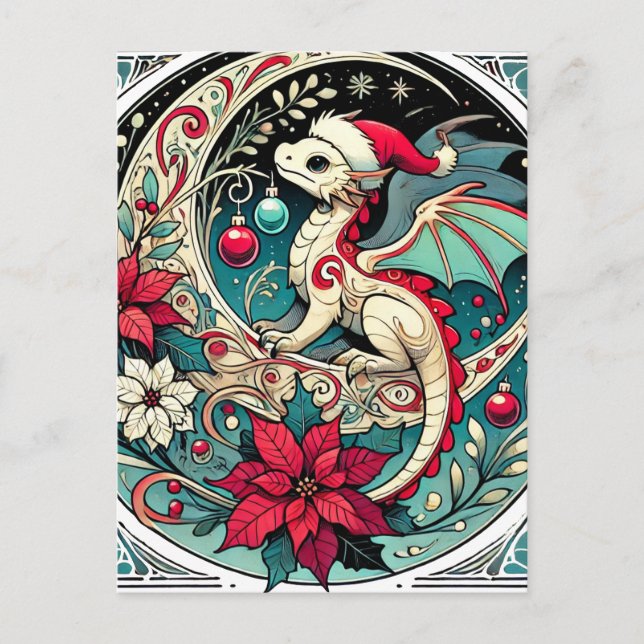 Christmas Dragon                                   Postcard (Front)
