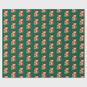 Christmas Dragon Wrapping paper