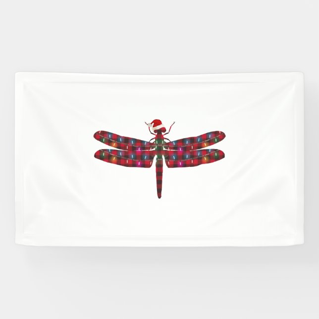 Christmas Dragonfly Banner (Horizontal)