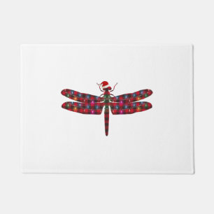 Christmas Dragonfly Doormat
