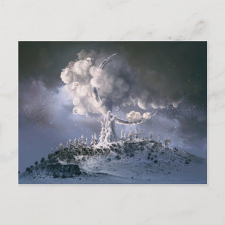 Christmas dream holiday postcard