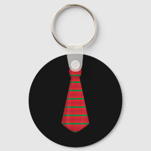 Christmas Dress Up Winter Tie Nye Necktie Ugly Xma Key Ring