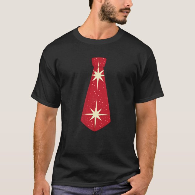 Christmas Dress Up Winter Tie NYE Necktie Ugly Xma T-Shirt (Front)