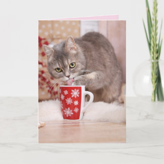 christmas drink greeting card