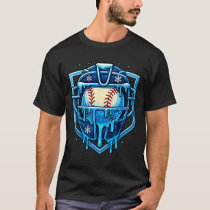 Christmas Drip Baseball Catcher Mask Ice Cream Dri T-Shirt