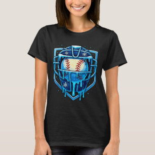 Christmas Drip Baseball Catcher Mask Ice Cream Dri T-Shirt
