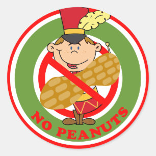 Christmas Drummer Boy No Peanuts Stickers