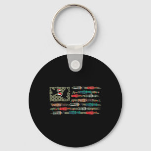 Christmas Duck Call Flag Christmas Mallard Duck Hu Key Ring