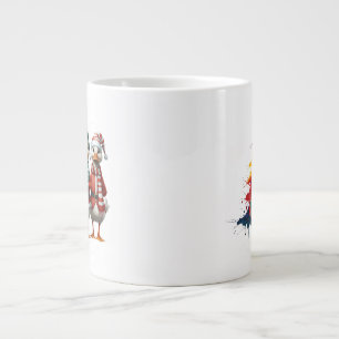 Christmas Duck Family Festive Holiday Decor Large Coffee Mug