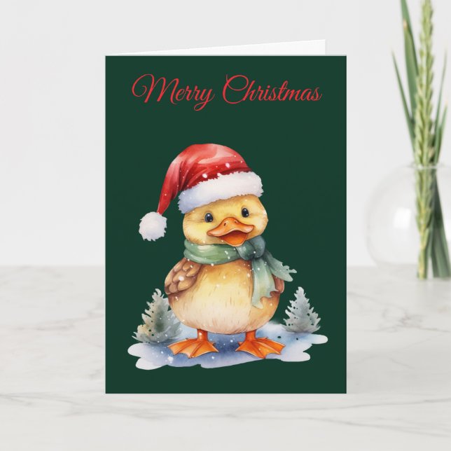Christmas Duck Holiday Card (Front)