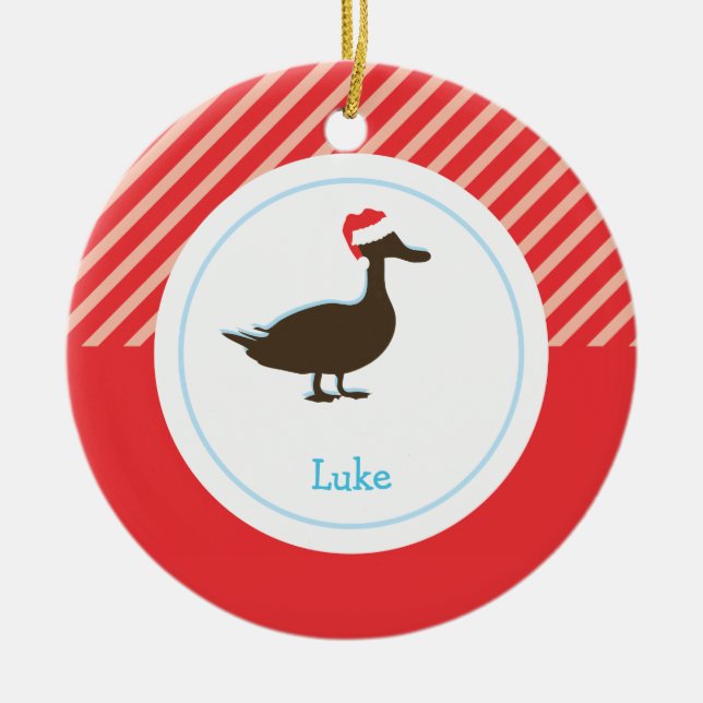 Christmas Duck | Holiday Ornaments (Front)