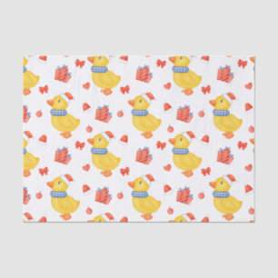 Christmas Duck, Ornaments and Presents Tissue Paper