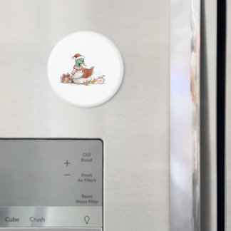 Christmas Duck Reading Book for Cosy Holiday Reade Magnet