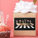 Christmas Ducks Funny Animals Xmas Farm Lover Gift Rectangular Sticker<br><div class="desc">Christmas Ducks Funny Animals Xmas Farm Lover Gift</div>