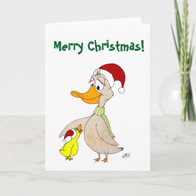 Christmas: Ducks Holiday Card (Front)