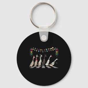 Christmas Ducks Key Ring