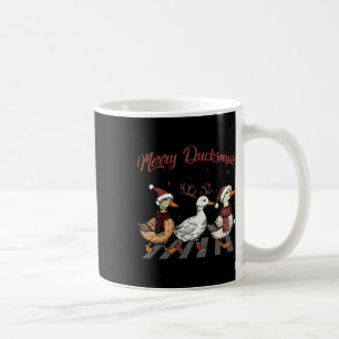 Christmas Ducks Merry Ducksmas Funny Animals Holid Coffee Mug