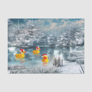 Christmas ducks tissue paper